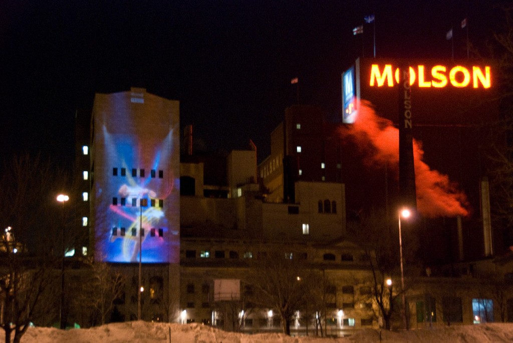 Projections sur édifice