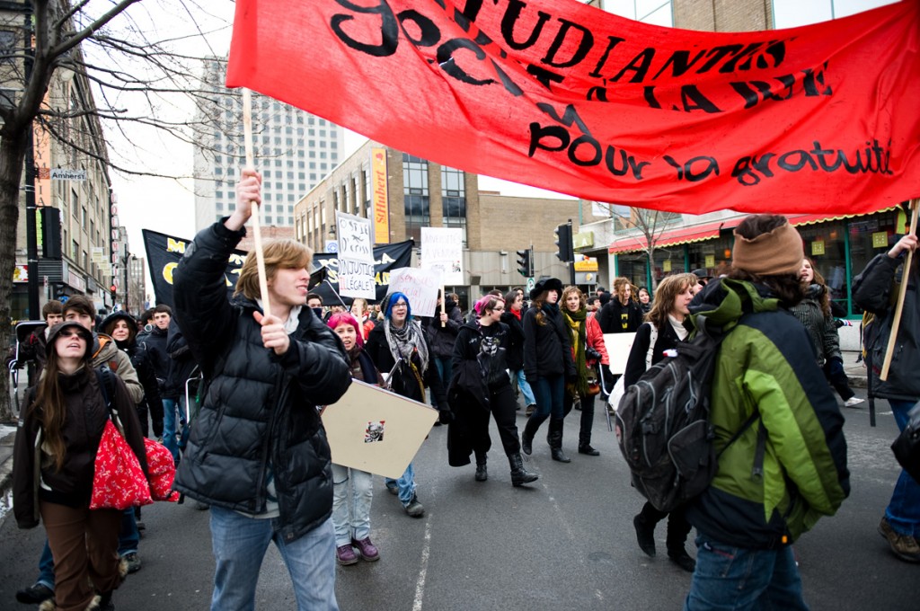 manif étudiante