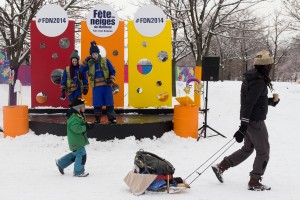 Animateurs au parc Jean-Drapeau pour la Fête des Neiges de Montréal 2014.