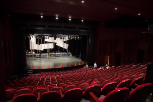 La salle de la maison théâtre en préparation pour Cégep en Spectacle