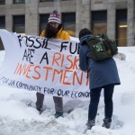 Manifestation contre l’implication de McGill dans le Plan Nord