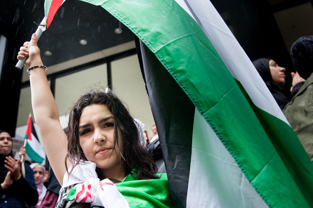 Manifestation Pro-Gaza devant le Consulat Israëlien à Montréal