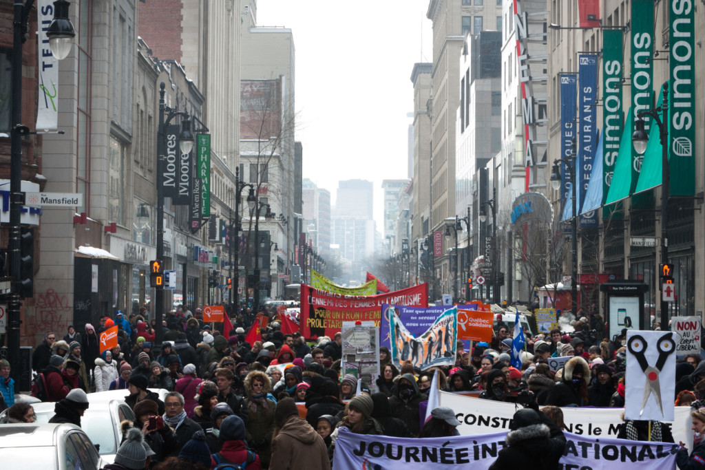 Marche mondiale des femmes à Montréal