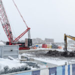 La future station de la ligne bleue, boulevard des Galeries d&rsquo;Anjou.
